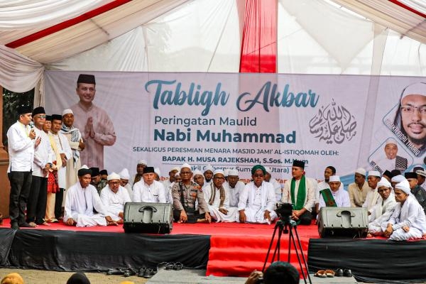  Resmikan Menara Masjid Jami Al-Istiqomah dan Masjid Ar Raudah, Ijeck : Generasi Muda Bergeraklah Ramaikan Masjid